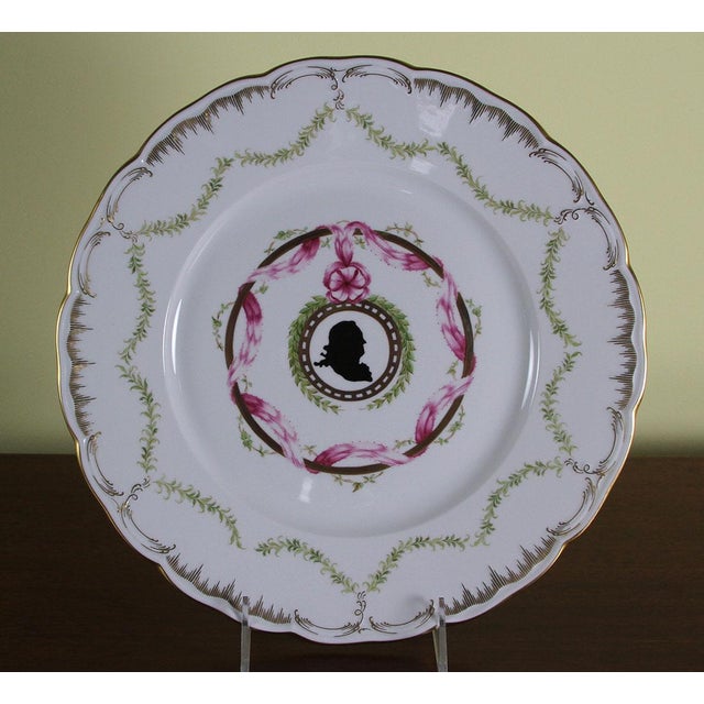1990s Limited Edition 1/20 Hand-Painted Large Dinner Plate Male Silhouette Large Dinner For Sale - Image 10 of 15