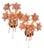 Pink Lily Spectacular Murano Wall Lamps by Franco Luce, 1970, Set of 2 For Sale