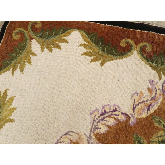 Brown Galerie Shabab Collection Mid-20th Century European Continental Carpet For Sale - Image 8 of 11