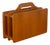 Vintage Teak Newspaper Rack For Sale