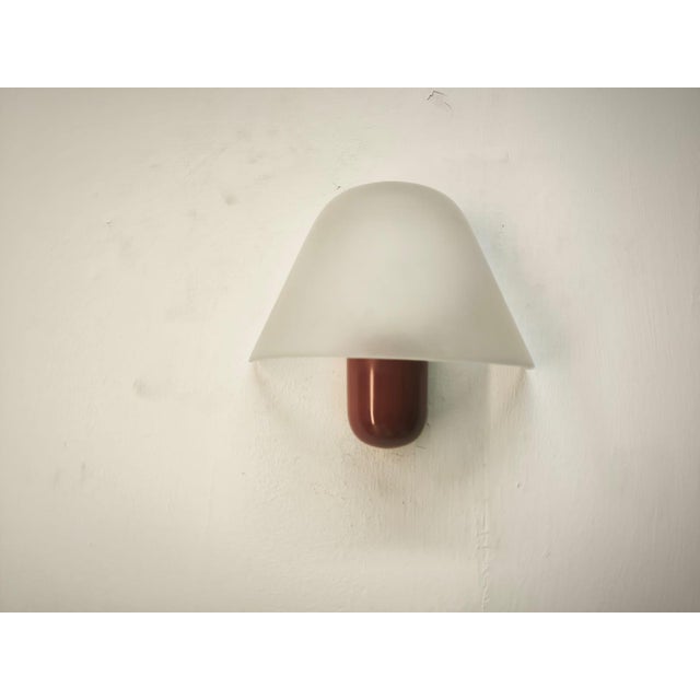 Mid-Century Modern Red Wall Light from Veart, 1980s For Sale - Image 3 of 6