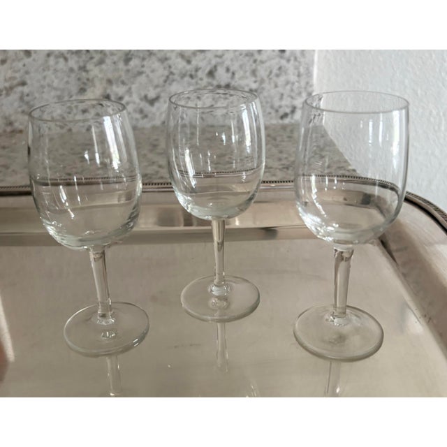 Transparent Collection of 10 Various Stemmed Cordial and Liqueur Glasses Pre-Owned, Excellent Cond. 5” H and 3.25” H For Sale - Image 8 of 12