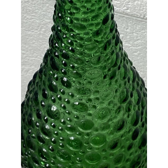 Italian Empoli Glass Carafe For Sale - Image 4 of 14