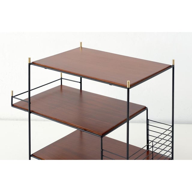 Italian Rosewood Bar Cart, 1960s For Sale - Image 10 of 13