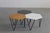 Hexagonal Coffee Tables in Wood and Metal by Gio Ponti from ISA, 1950s, Set of 3 For Sale - Image 9 of 13