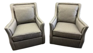 C R Laine Marcoux Swivel Chair - A Pair