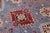 Shabby Chic Rustic Kazak Light Blue/Red Wool Rug - 8'1''x9'7'' For Sale - Image 3 of 10