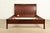 An outstanding French Empire or Louis Philippe style queen size sleigh bed By L. & J.G. Stickley USA, Early 21st Century...