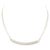 14k Solid White Gold Cluster Diamonds Bar Chain Necklace For Sale - Image 9 of 16