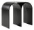 Black Arch Stool in Steel by Pietro Franceschini For Sale
