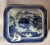 18th Century Chinese Export Blue White Canton Ware Covered Dish For Sale - Image 4 of 7