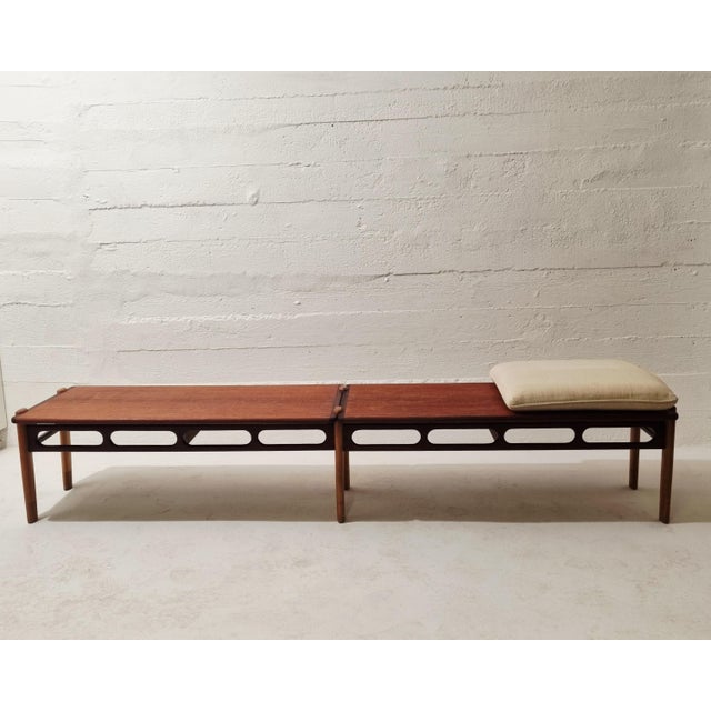 William Watting Teak & Birch Bench / Side Table – 1950s. A stylish and versatile piece of Danish design by William...