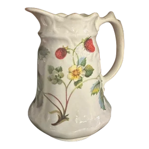 Vintage 1930s James Kent "Old Foley" Strawberry Creamer Pitcher