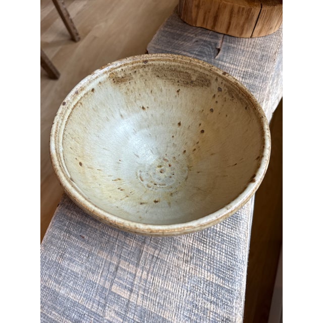 Japanese 1970s In the Style of a Hagi Ware Pottery Bowl For Sale - Image 3 of 3