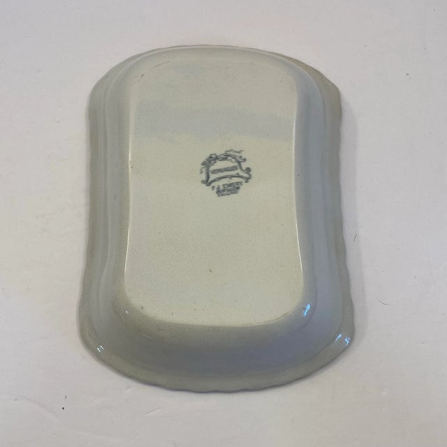 Late 19th Century 1890s F. J. Emery Versailles Blue & White English Ironstone Serving Dish For Sale - Image 5 of 8