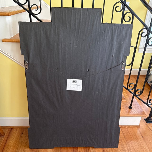 Black Vintage John Richard French-Style Wall Mirror For Sale - Image 8 of 9