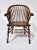 19th C. Windsor Style Accent Chair With Dolphin Head Arms For Sale - Image 10 of 13