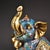 Pair of Vintage Chinese Cloisonné Enamel & Gilt Bronze Elephants For Sale - Image 4 of 8