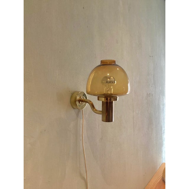 Gold Wall Light by Hans-Agne Jakobsson for Svera For Sale - Image 8 of 8