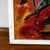 Mid Century Modern Oil Painting Abstract Expressionism Red Green Black Signed For Sale In Sacramento - Image 6 of 10