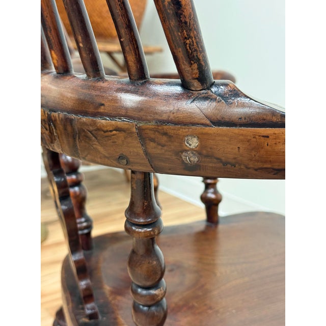 Antique Carved Wood Windsor Chair For Sale - Image 17 of 17