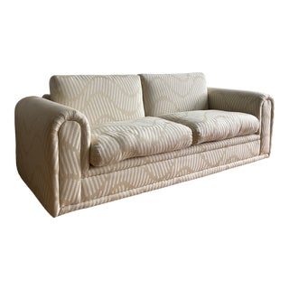 Jay Spectre Wavy Print Sofa For Sale