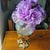 Glass 1950s Polish Crystal Rose Bowl With Brass Stand Art Nouveau Angels For Sale - Image 7 of 18