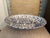 Ceramic Vintage Italian Blue and White Spongeware Oval Serving Platter Made in Italy Rustic European Farmhouse For Sale - Image 7 of 10