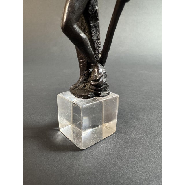 Small Florentine Bronze Sculpture Depicting a Satyr, 1500s For Sale - Image 10 of 11