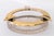 Art Deco ashtray brass and cut glass around 1920s Brass polished and stove enameled