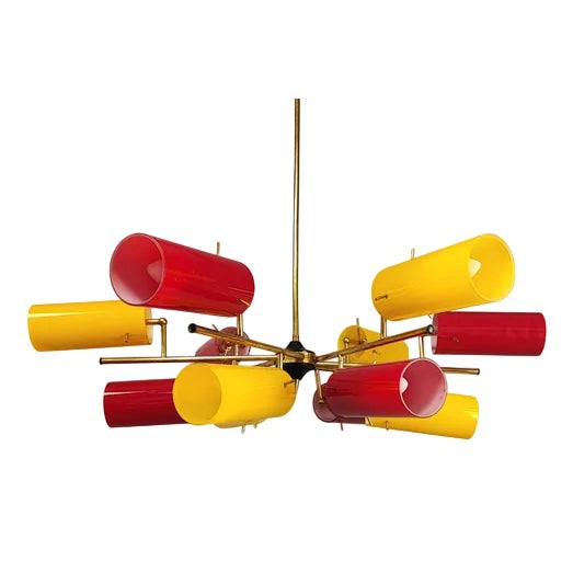 Italian Chandelier from Stilnovo, 1950s For Sale