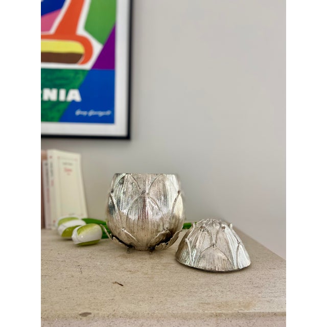 Metal Artichoke Ice Bucket by Mauro Manetti for Fonderia d'Arte, 1970s For Sale - Image 7 of 10