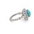 Traditional Antique, Turquoise and Diamond Cluster Ring For Sale - Image 3 of 5