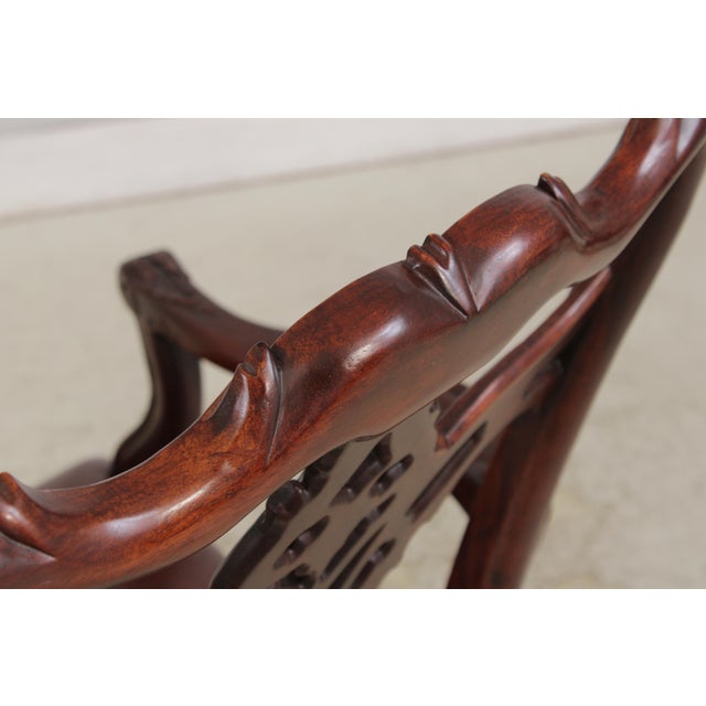 Set of 4 Maitland Smith Georgian Mahogany Armchairs For Sale - Image 14 of 17