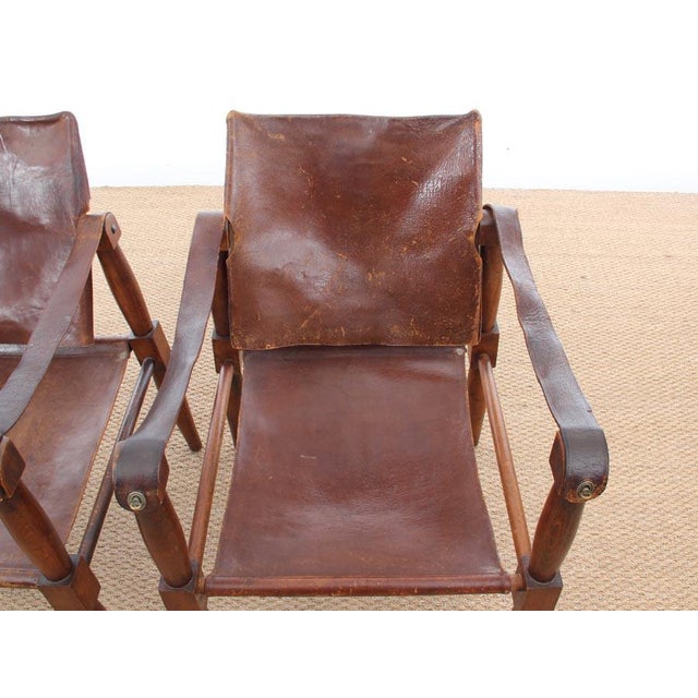 Set of Safari Chairs in Beech, 1940s For Sale - Image 10 of 18