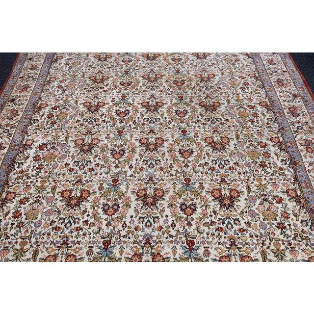 Red Vintage Qum Rug 7'2'' x 10'5'' For Sale - Image 8 of 11