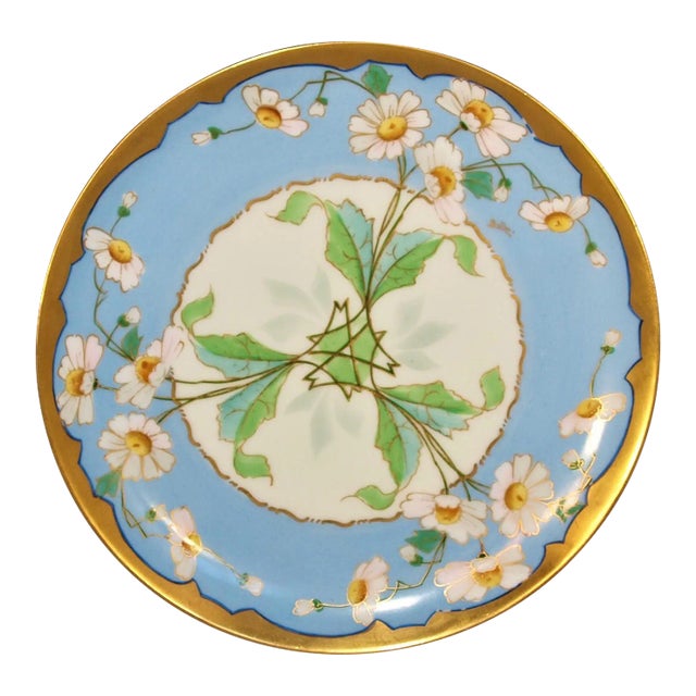 1900s j.h. Stouffer for Haviland France Art Deco Plate For Sale