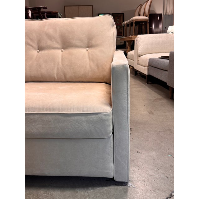 Animal Skin Queen Size American Leather Nuevo Comfort Sleeper Sofa For Sale - Image 7 of 12