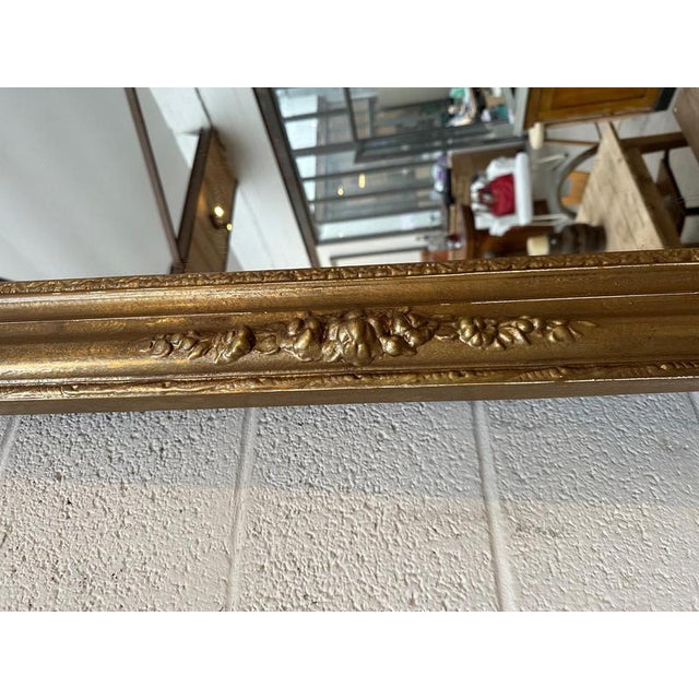 Wood Large Louis Philippe Mirror For Sale - Image 7 of 11
