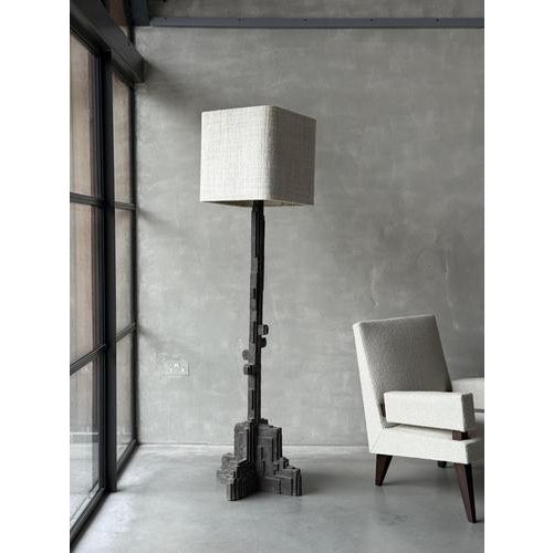 Vintage Brutalist Floor Lamp, 1970s For Sale - Image 4 of 11