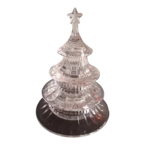 1980s Harry & David Tiered Candy Dish Christmas Tree Figurine
