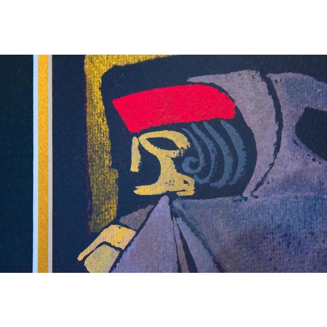 Metal Original Framed Paintings of Characters From the Opera Simon Boccanegra by Giuseppe Verdi For Sale - Image 7 of 11