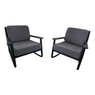 Mid-Century Modern Rocking Chairs with Arms, Set of 2 For Sale