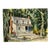 Vintage Mountain House Watercolor Painting Signed Barber For Sale
