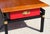 Mid-Century Modern Asian-Inspired Coffee Table by Michael Taylor Style for Baker – 1960s Red Drawer Butternut & Teak Accent Table For Sale - Image 9 of 17