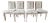 Jean-Michel FrankLouis XVI Style, 4 Dining Side Chairs, Parchment, France For Sale
