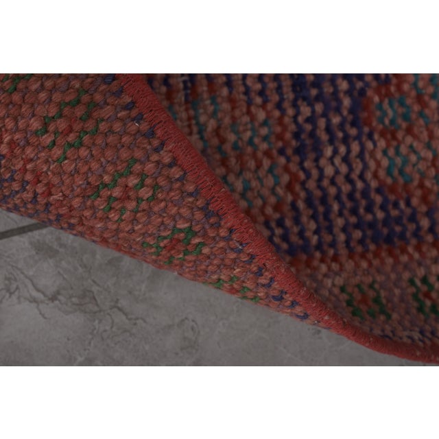 1960s Turkish Oushak Runner 1'5'' X 12'2'' For Sale - Image 10 of 10