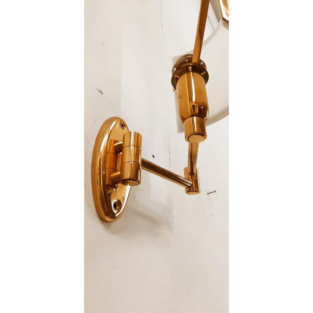 Adjustable Wall Light with Glass Fan For Sale - Image 9 of 18