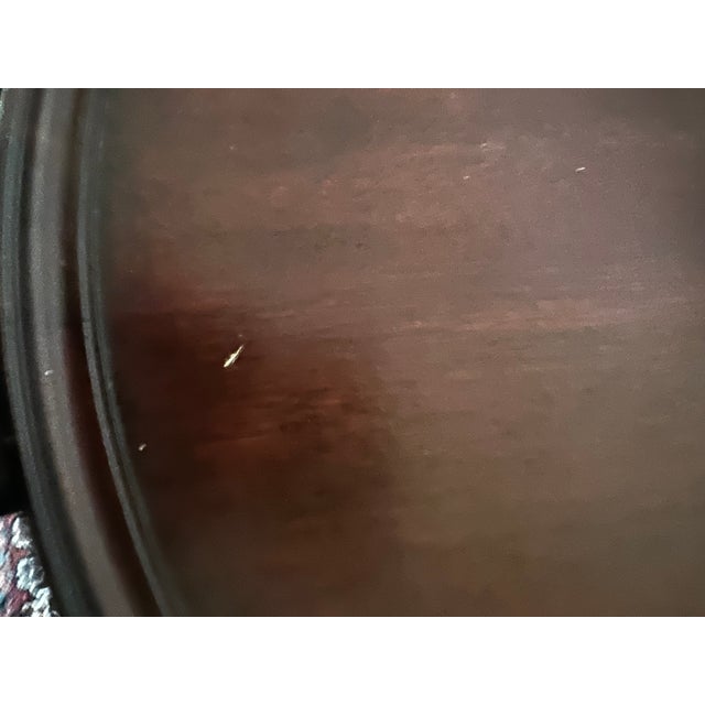 Traditional 1990s Henkel Harris Historic Salem 5611 Mahogany Occasional Table For Sale - Image 3 of 6