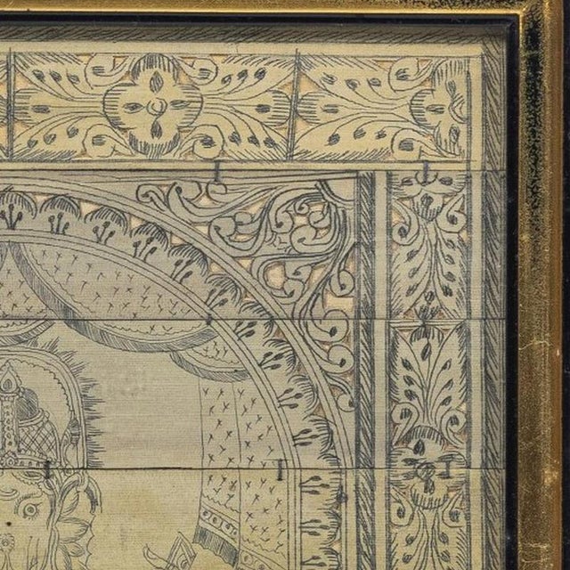 Ganesha, 19th Century, Painting on Wood For Sale - Image 4 of 6